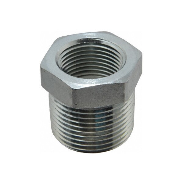 PTR42 Pipe Reducer, 1/4" MNPT Male X 1/8" NPTF Female 6000 PSI